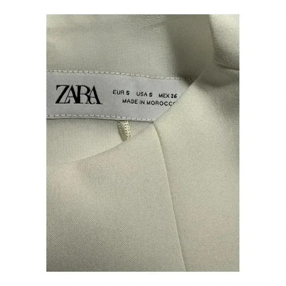 NEW ZARA Women’s Small White A-Line Silhoutte Mini Dress NWT - Picture 5 of 8